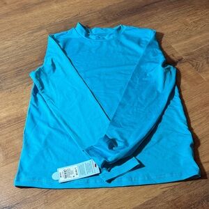 Cat and Jack Bright Blue rashguard size boys large(10/12)